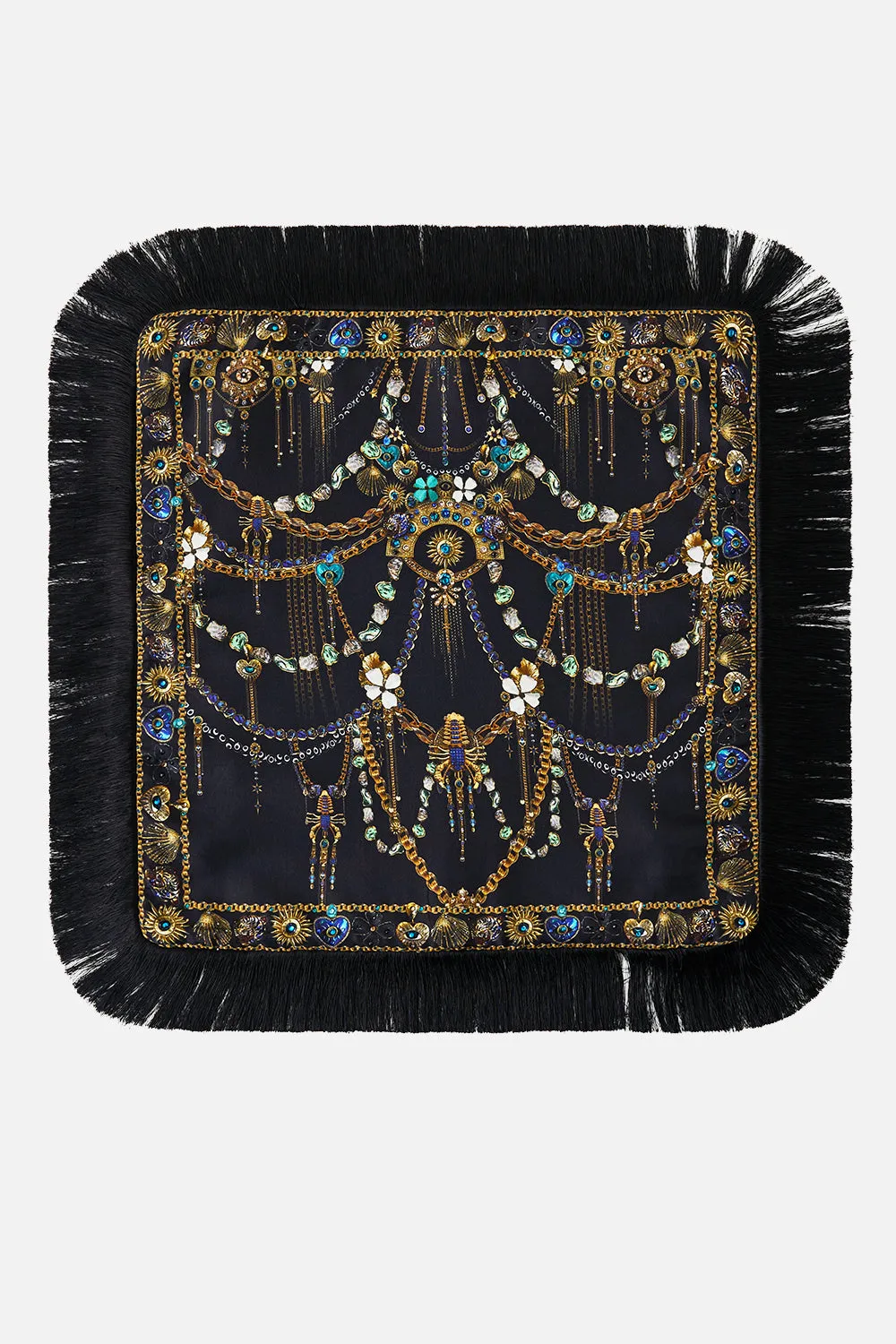 SMALL SQUARE CUSHION AMULETS AND ALCHEMY sold by Camilla