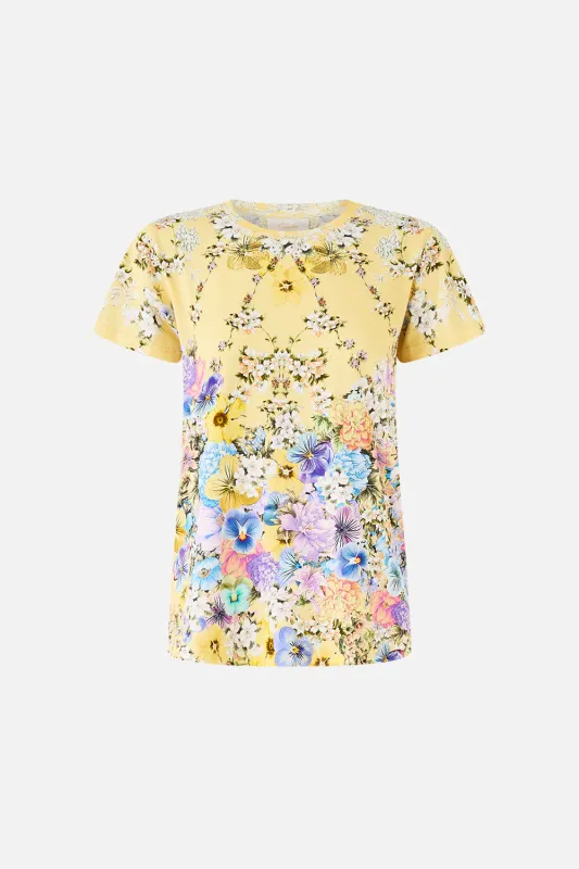 SLIM FIT ROUND NECK T-SHIRT DARLING BUDS sold by Camilla