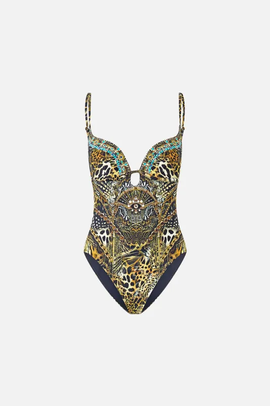 CONTINUOUS UNDERWIRE ONE PIECE WITH KEYHOLE FELINE FOLKLORE sold by Camilla