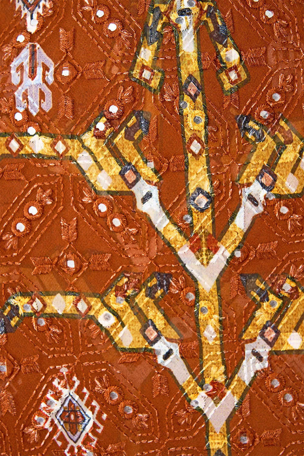 V-NECK FULL LENGTH BIAS SLIP DRESS FABRIC OF TIME sold by Camilla product image thumbnail 3