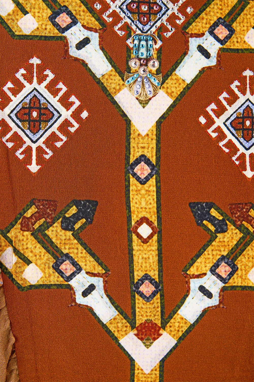 LACE UP FRONT BLOUSON SLEEVE BLOUSE FABRIC OF TIME sold by Camilla product image thumbnail 3