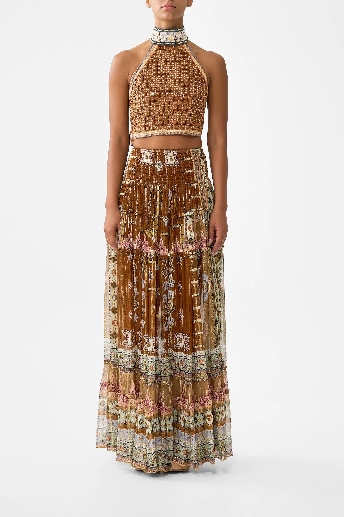 HALTER TIE BACK TOP FABRIC OF TIME sold by Camilla