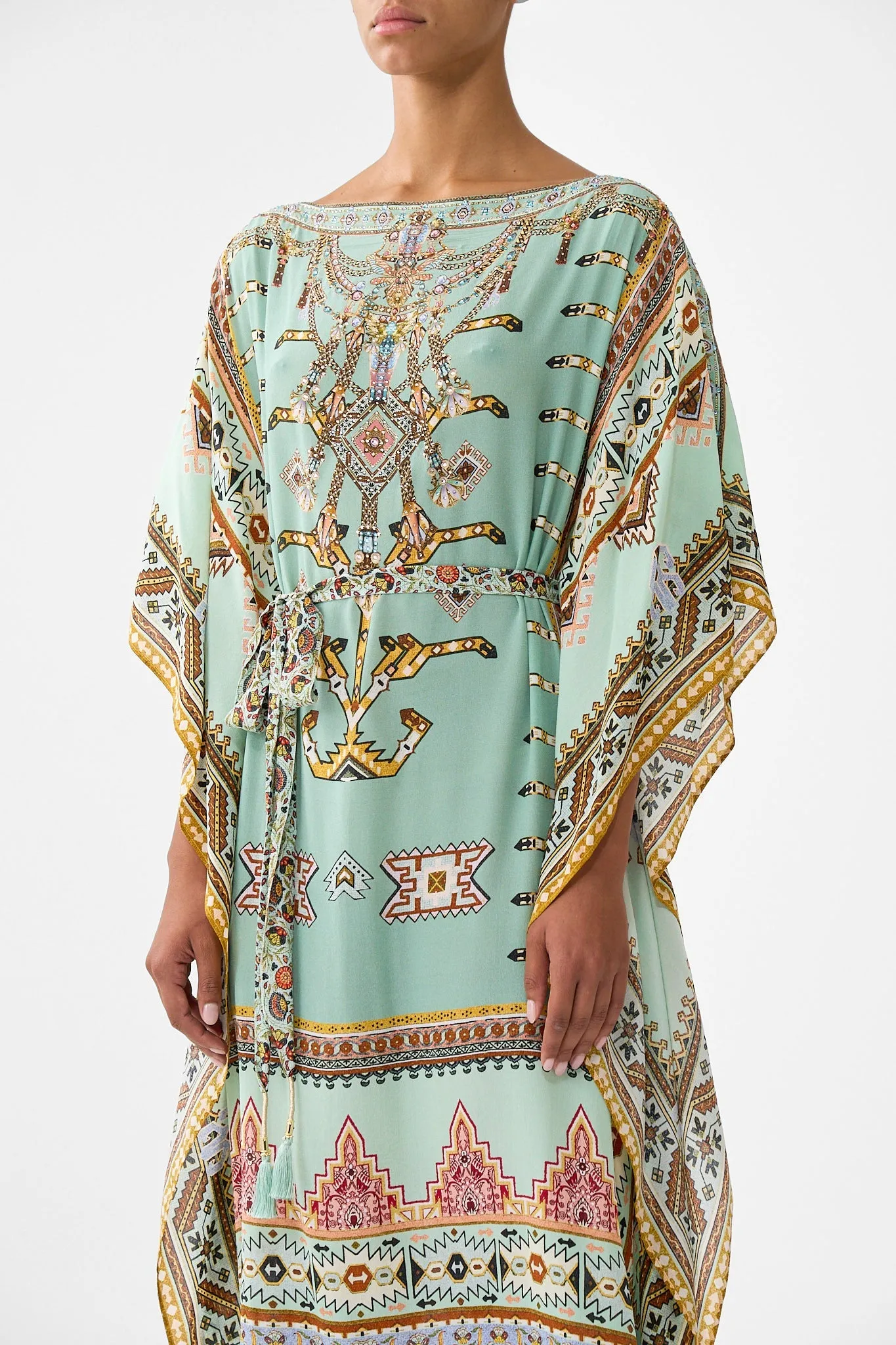 SCARF KAFTAN WITH TIE WAIST LEGEND HAS IT sold by Camilla product image thumbnail 5