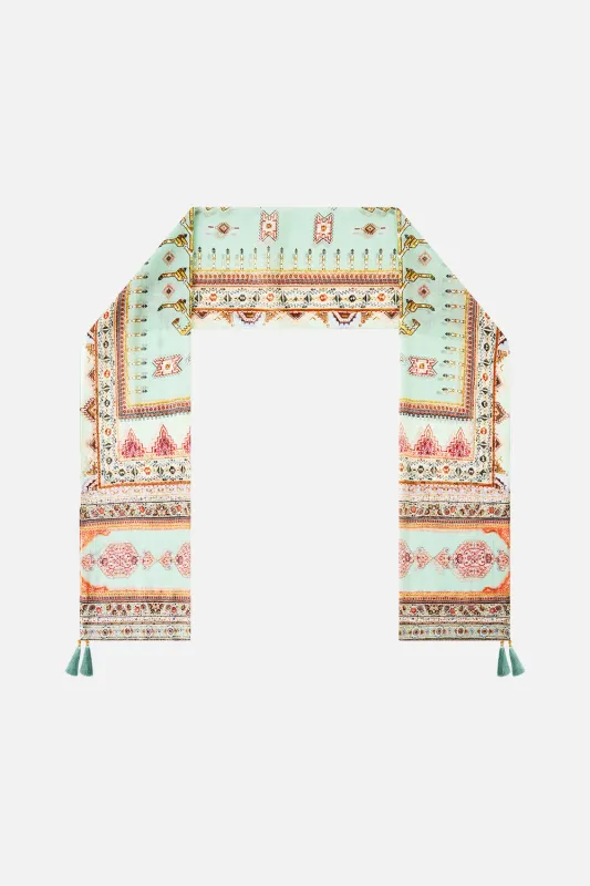 LONG SILK CRINKLE CHIFFON SCARF LEGEND HAS IT sold by Camilla