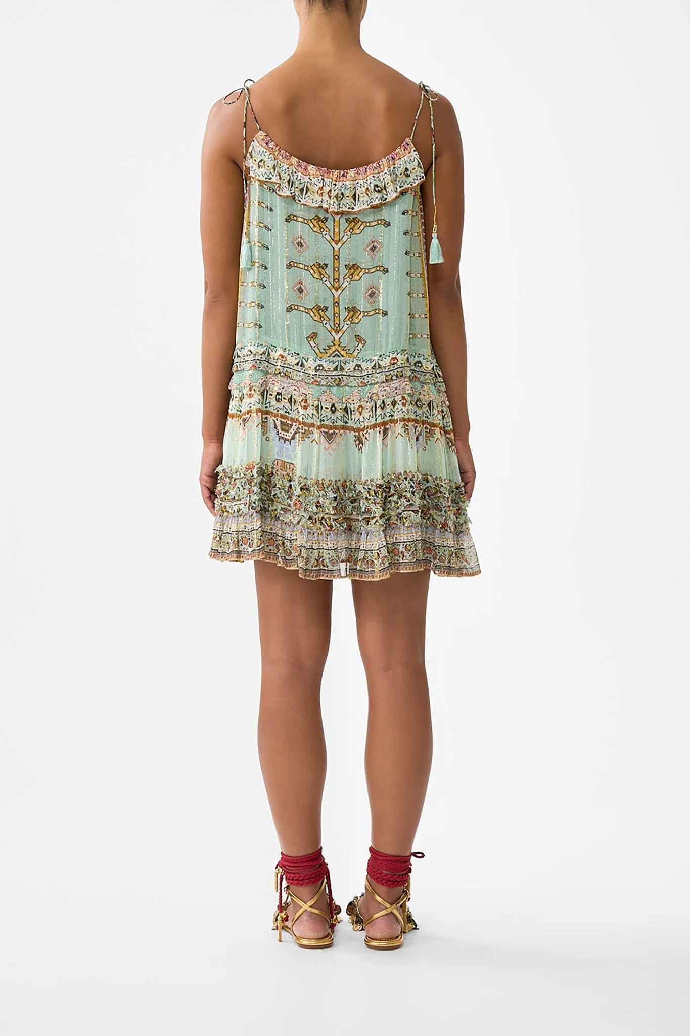 GATHERED MINI TIERED DRESS WITH FRILL DETAIL LEGEND HAS IT sold by Camilla product image thumbnail 2