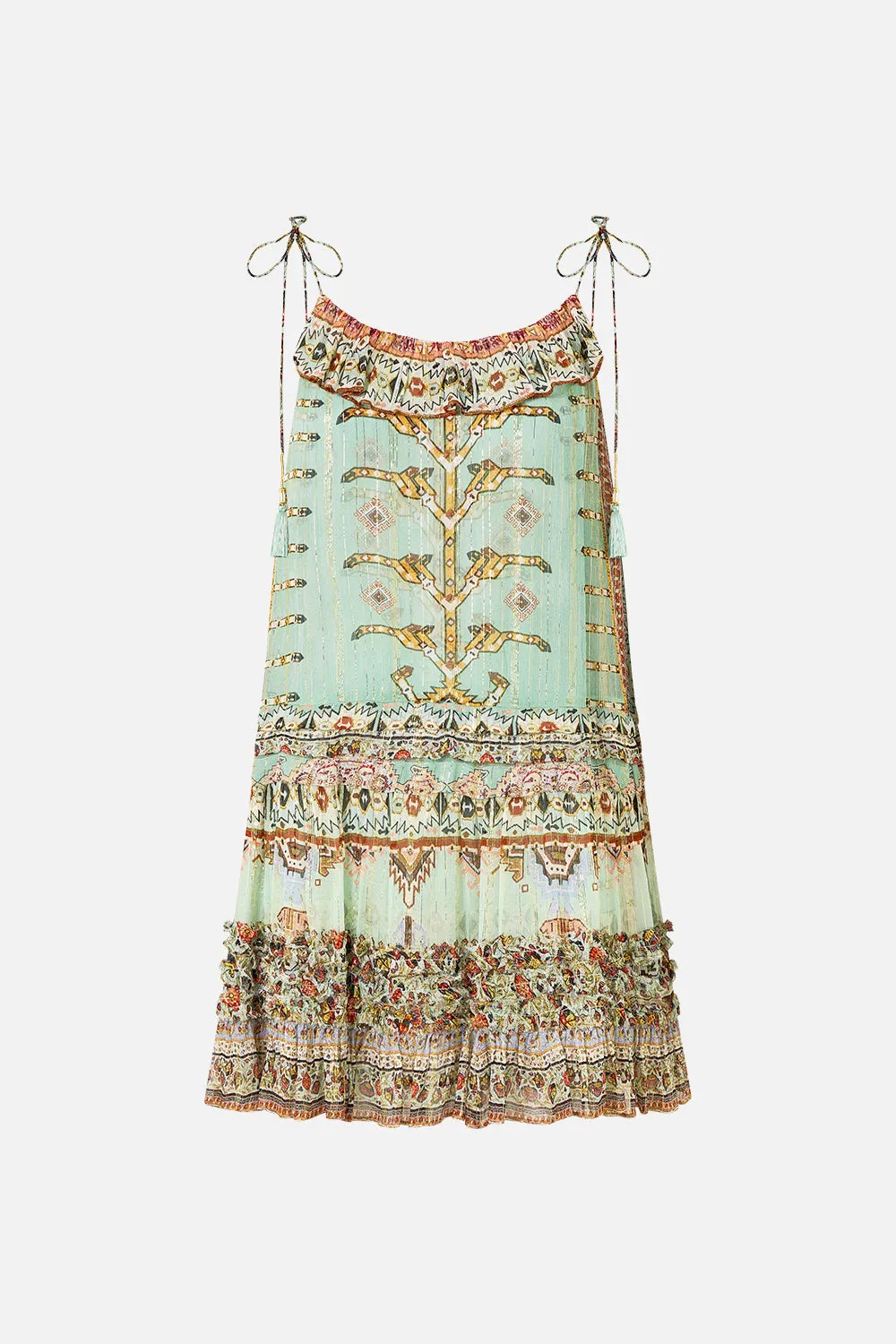 GATHERED MINI TIERED DRESS WITH FRILL DETAIL LEGEND HAS IT sold by Camilla product image thumbnail 3