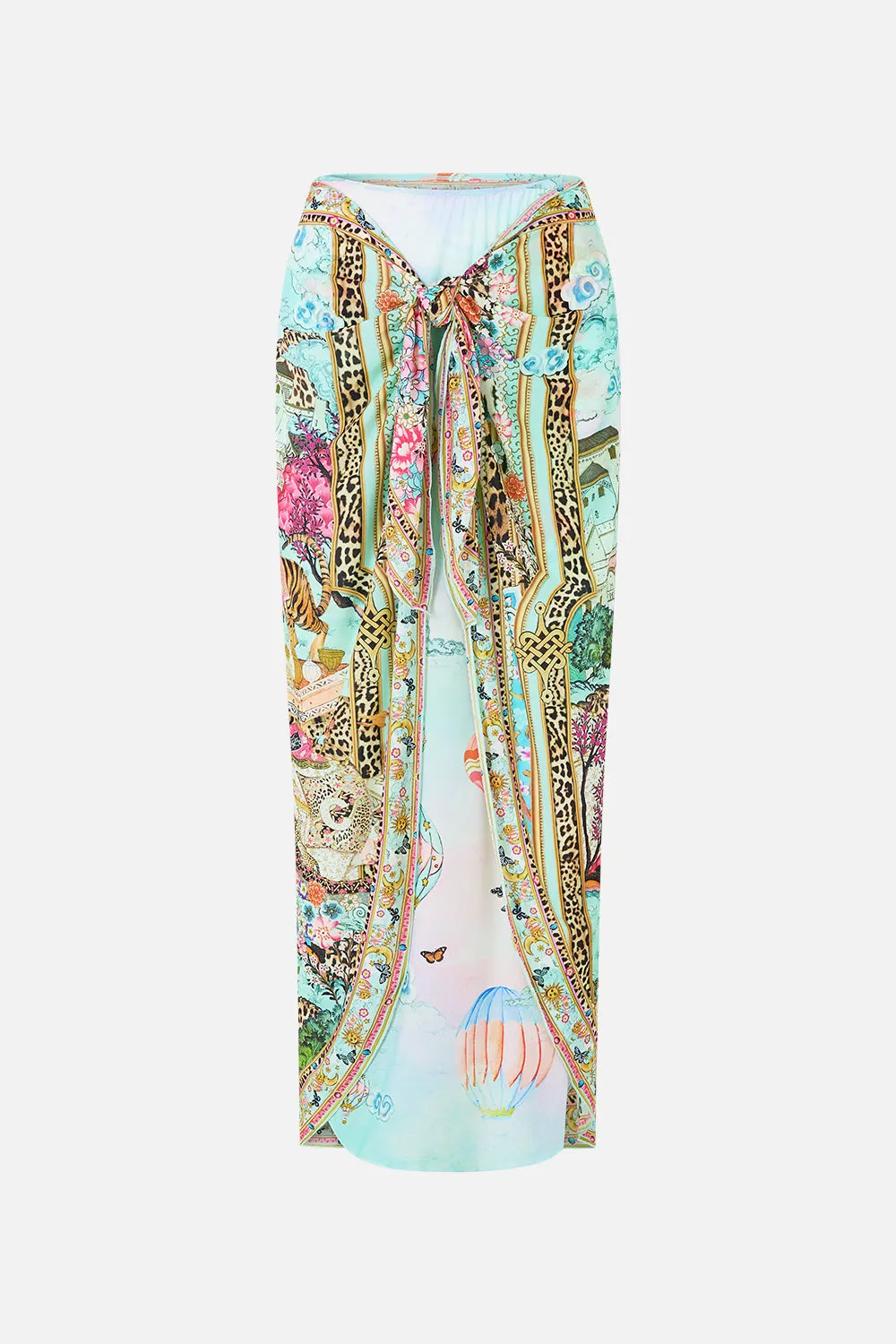 LAYERED MAXI SARONG WITH TIE FRONT MINIATURE MOMENTS sold by Camilla product image thumbnail 3