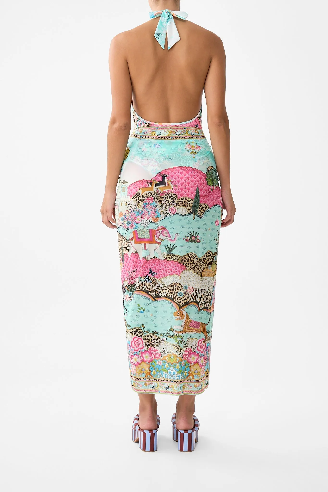 LAYERED MAXI SARONG WITH TIE FRONT MINIATURE MOMENTS sold by Camilla product image thumbnail 2