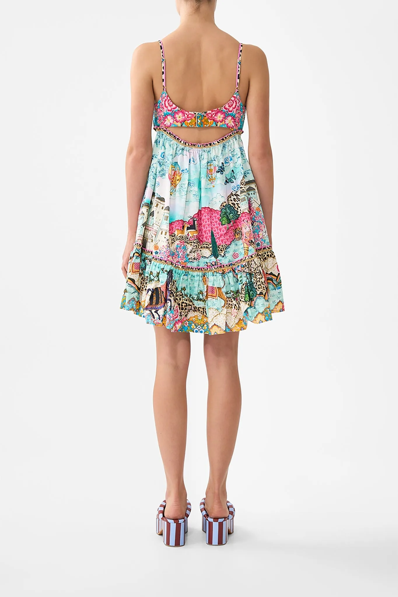 SHORT DRESS WITH JERSEY BODICE MINIATURE MOMENTS sold by Camilla product image thumbnail 2