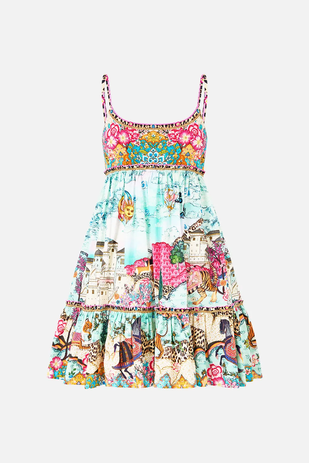 SHORT DRESS WITH JERSEY BODICE MINIATURE MOMENTS sold by Camilla product image thumbnail 3