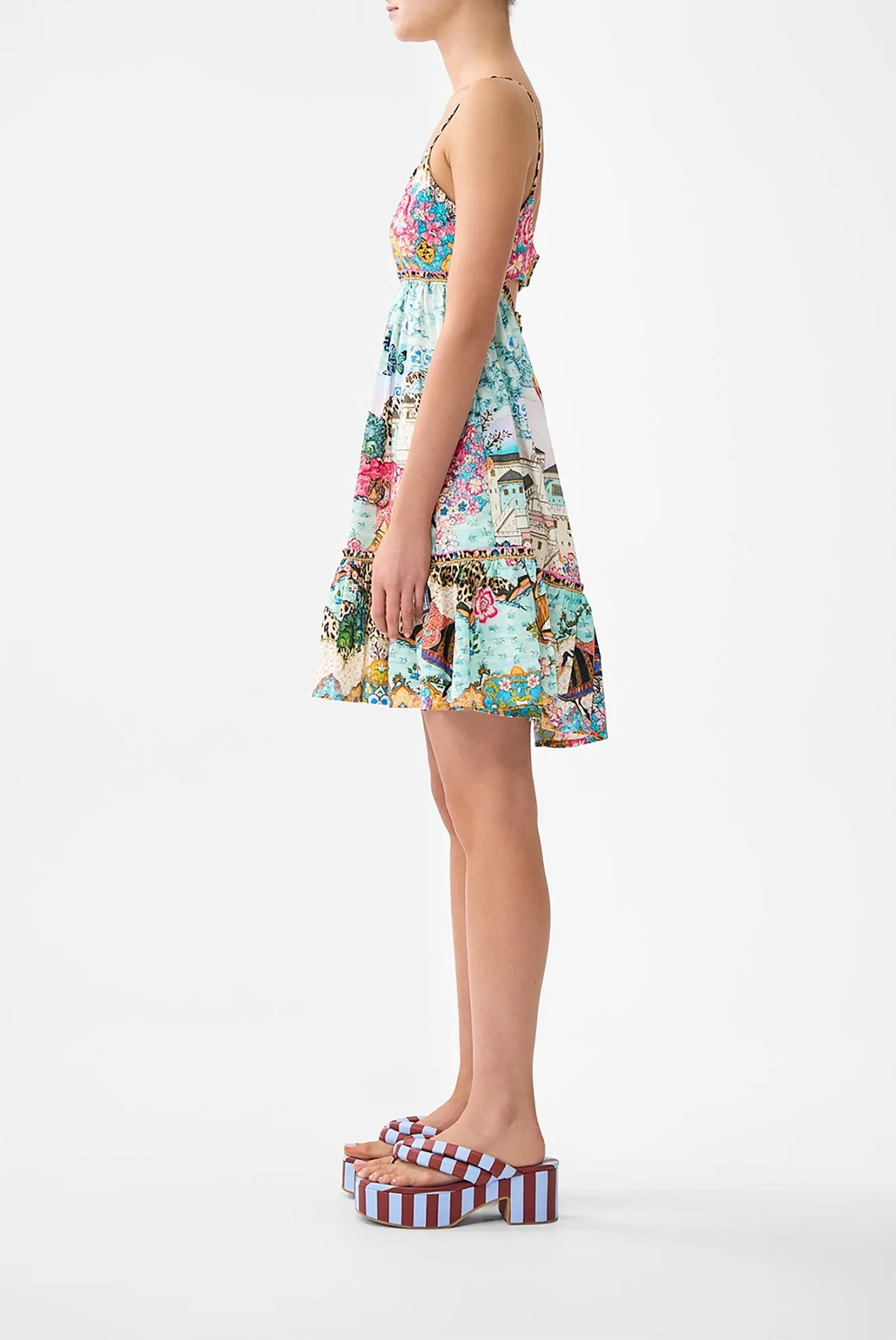 SHORT DRESS WITH JERSEY BODICE MINIATURE MOMENTS sold by Camilla product image thumbnail 4