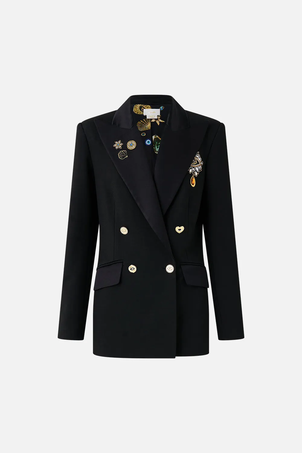 DOUBLE BREASTED SUIT JACKET AMULETS AND ALCHEMY sold by Camilla product image thumbnail 3