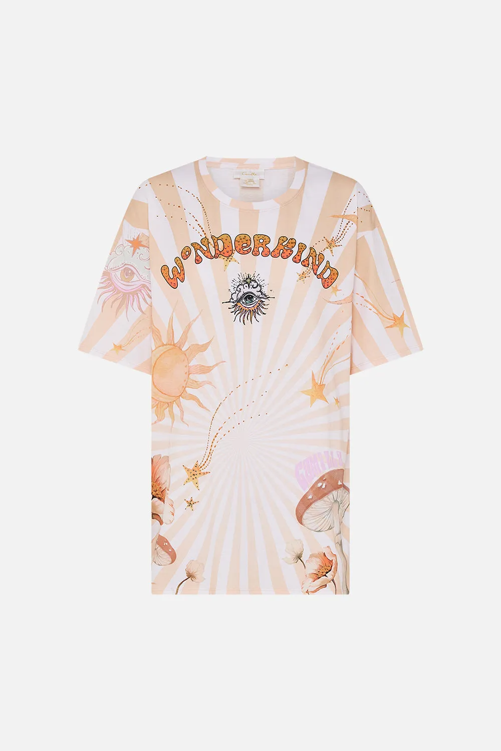 OVERSIZED BAND TEE - MULTI LETS CHASE RAINBOWS sold by Camilla product image thumbnail 3