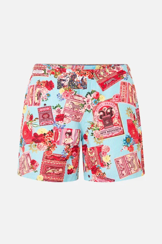 MID LENGTH BOARDSHORT WITH FIXED WAIST PAPERS AND CURIOUS CAPERS sold by Camilla
