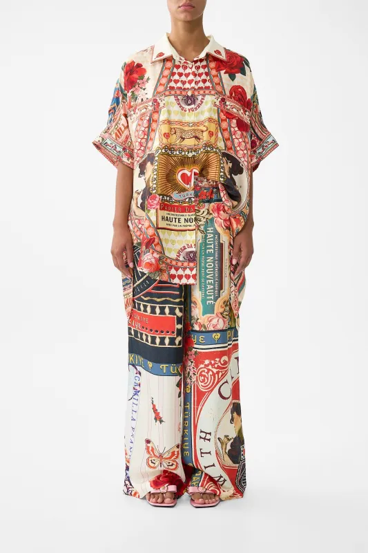 BUTTON FRONT LOUNGE PANT HIGH CLASS HOOKAH sold by Camilla