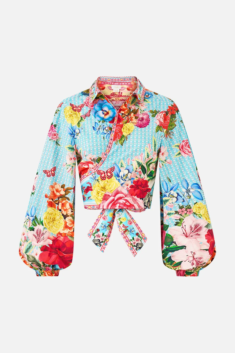 CROPPED WRAP SHIRT PAPERS AND CURIOUS CAPERS sold by Camilla product image thumbnail 3