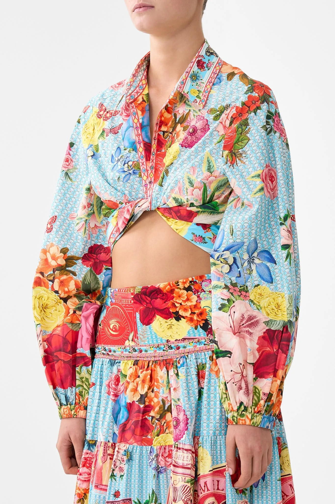 CROPPED WRAP SHIRT PAPERS AND CURIOUS CAPERS sold by Camilla product image thumbnail 5