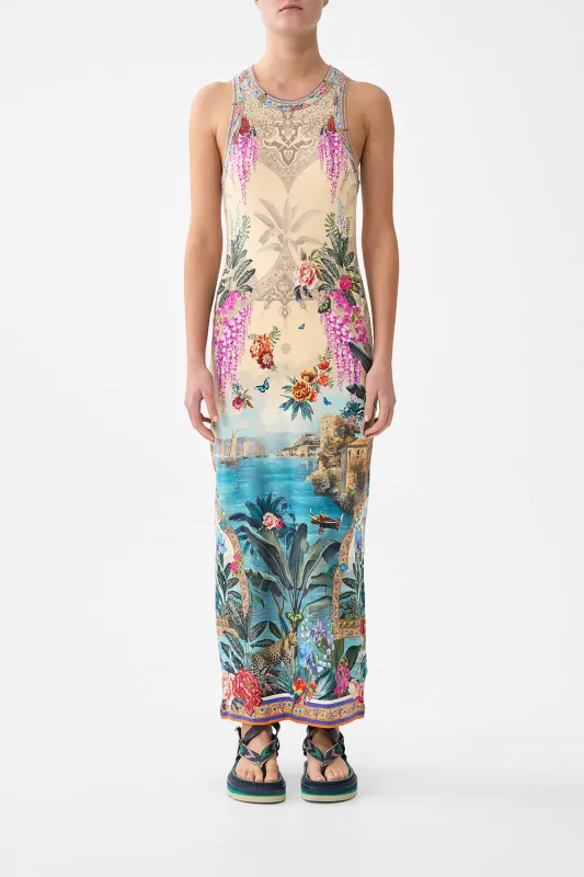 JERSEY TANK DRESS BODRUM BOTANICALS sold by Camilla