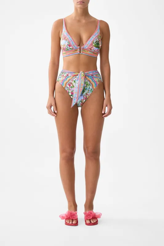 HIGH WAIST BIKINI BOTTOM WITH WAIST TIE TURKISH DELIGHT made by Camilla