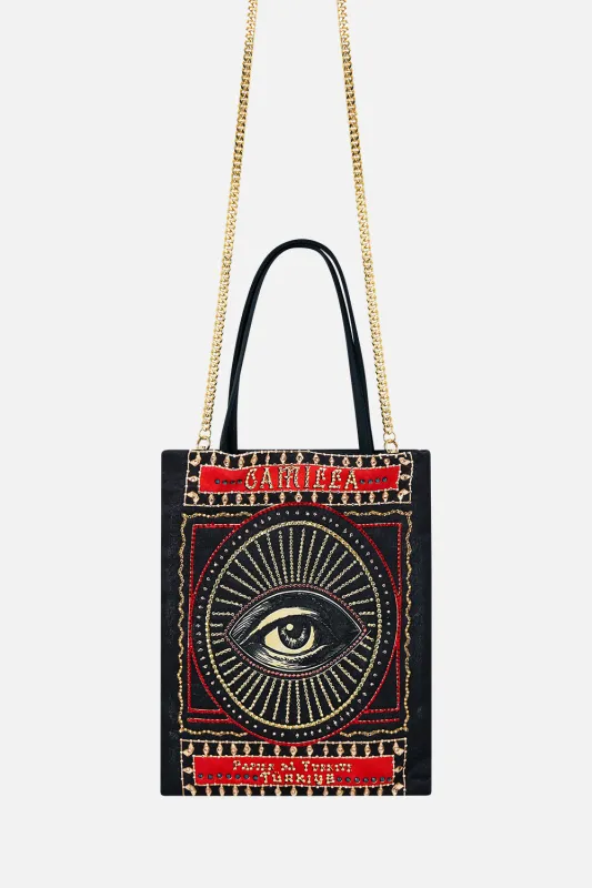 EMBELLISHED MINI TOTE WITH CHAIN STRAP HIGH CLASS HOOKAH sold by Camilla