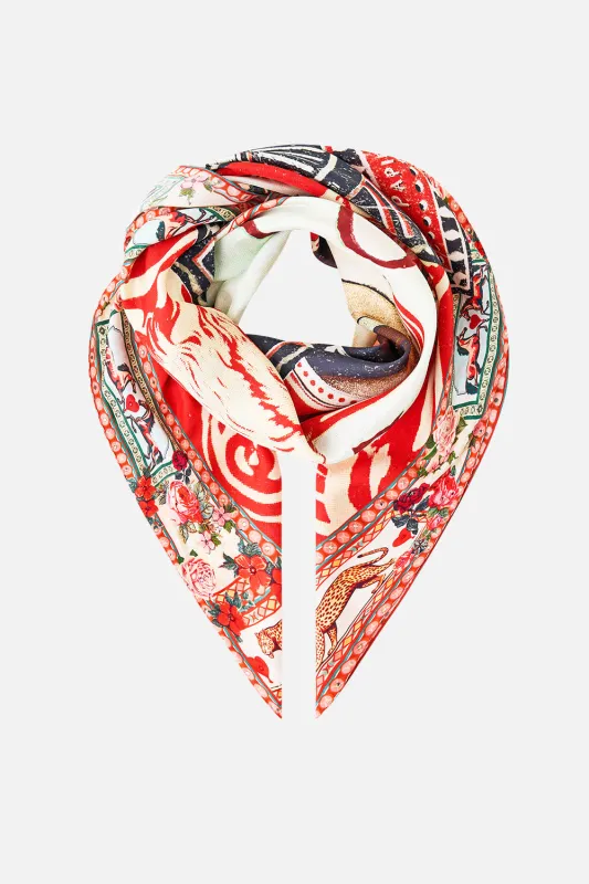 LARGE CRYSTALLED SILK SQUARE SCARF HIGH CLASS HOOKAH sold by Camilla