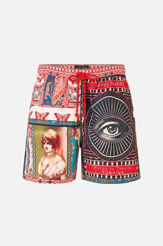 MID LENGTH BOARDSHORT WITH ELASTIC WAIST HIGH CLASS HOOKAH sold by Camilla