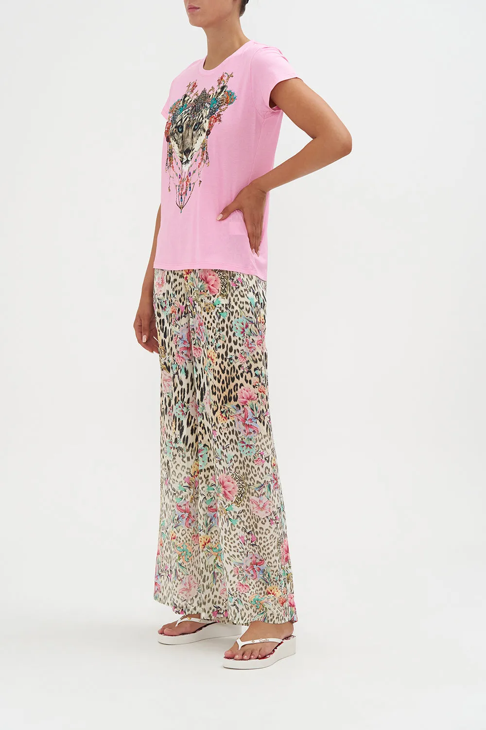 SLIM FIT ROUND NECK T-SHIRT QUEEN ATLANTIS sold by Camilla product image thumbnail 4