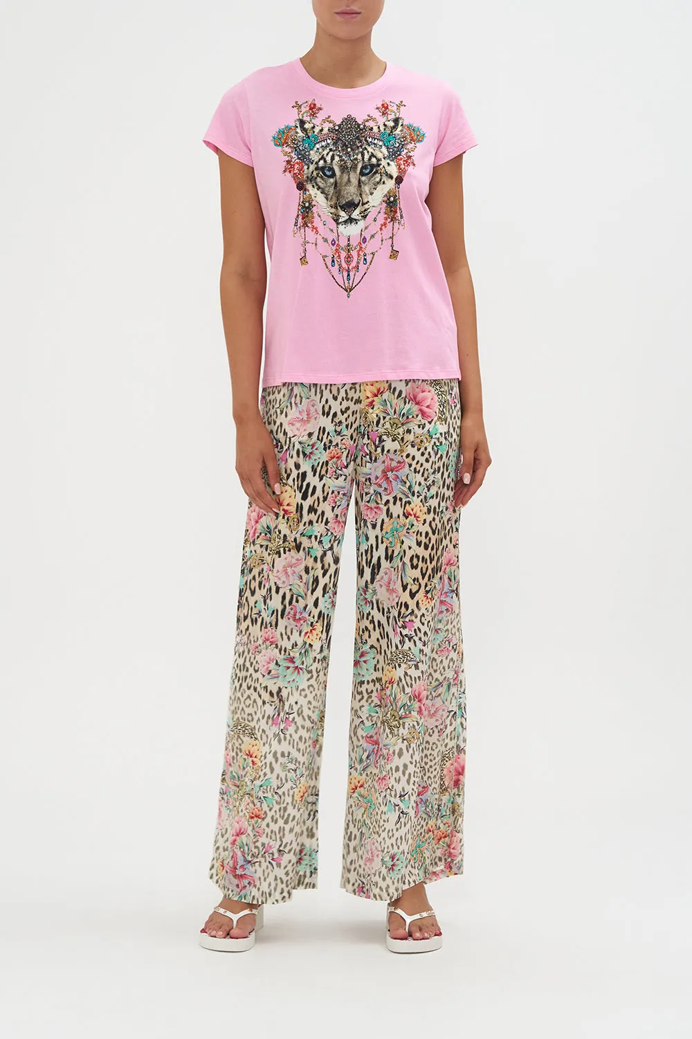 SLIM FIT ROUND NECK T-SHIRT QUEEN ATLANTIS sold by Camilla