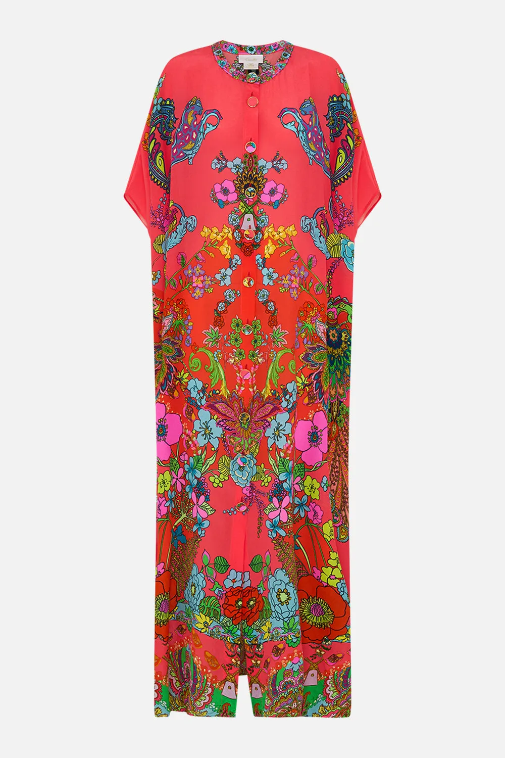BUTTON THROUGH BATWING KAFTAN WINDMILLS AND WILDFLOWERS sold by Camilla product image thumbnail 3