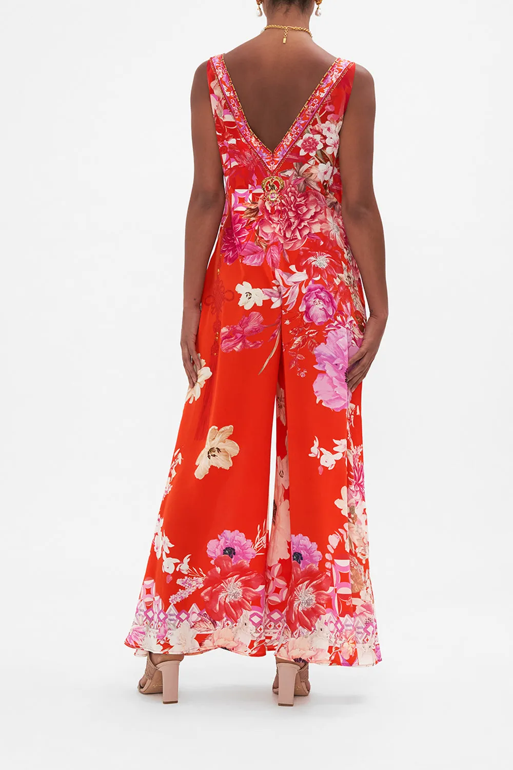 V NECK FLARED JUMPSUIT SECRET GARDEN sold by Camilla product image thumbnail 2