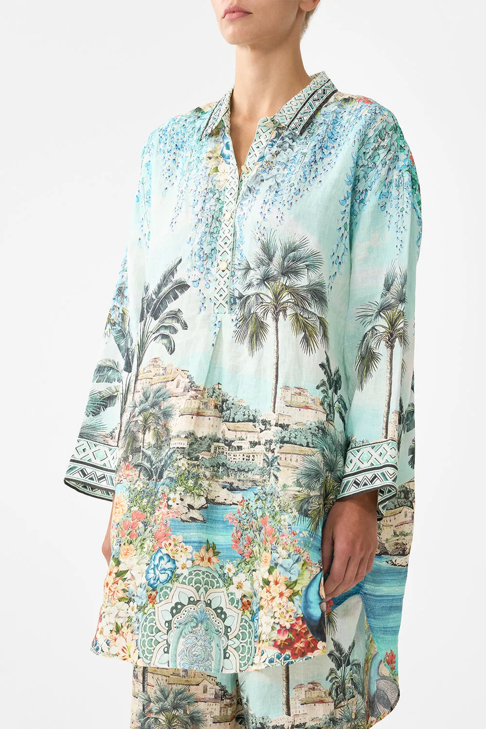 RELAXED HIGH LOW SHIRT DRESS BALEARIC BEBÉ sold by Camilla product image thumbnail 5
