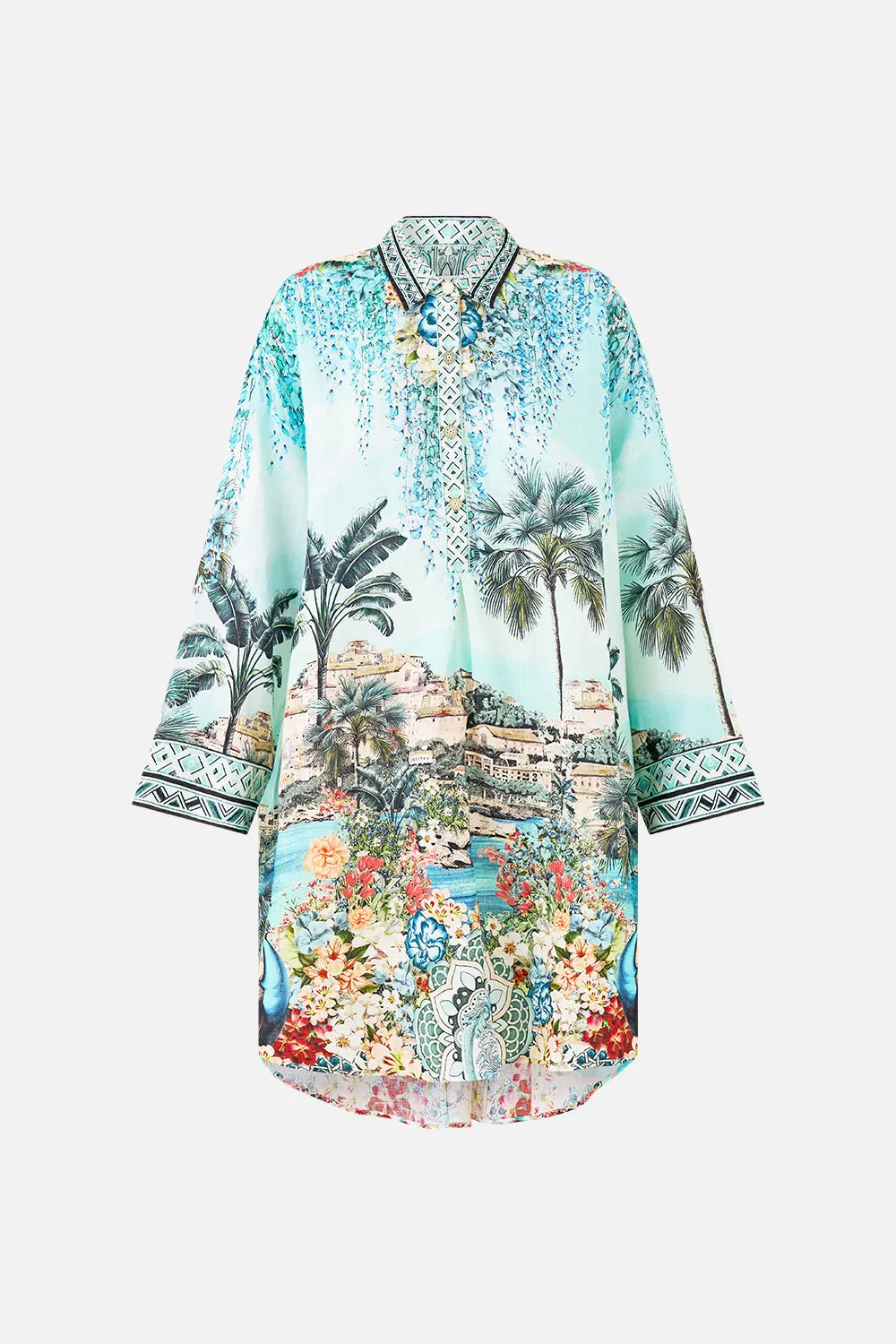 RELAXED HIGH LOW SHIRT DRESS BALEARIC BEBÉ sold by Camilla product image thumbnail 3