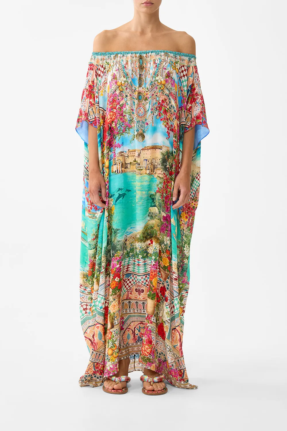 OFF SHOULDER KAFTAN MEET ME IN MALLORCA sold by Camilla
