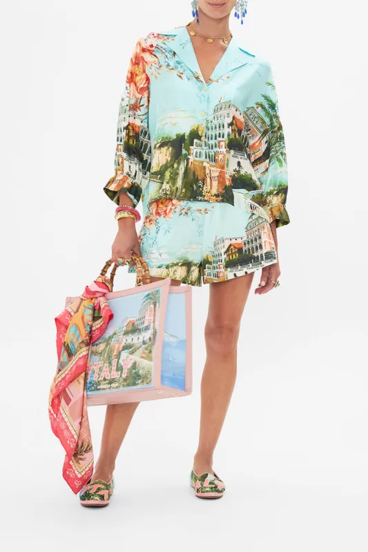 SHIRT WITH GATHERED CUFF FROM SORRENTO WITH LOVE sold by Camilla