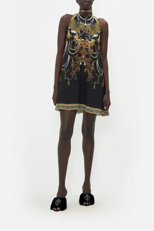 BACK NECK TIE SHORT DRESS RAVIN RAVEN sold by Camilla