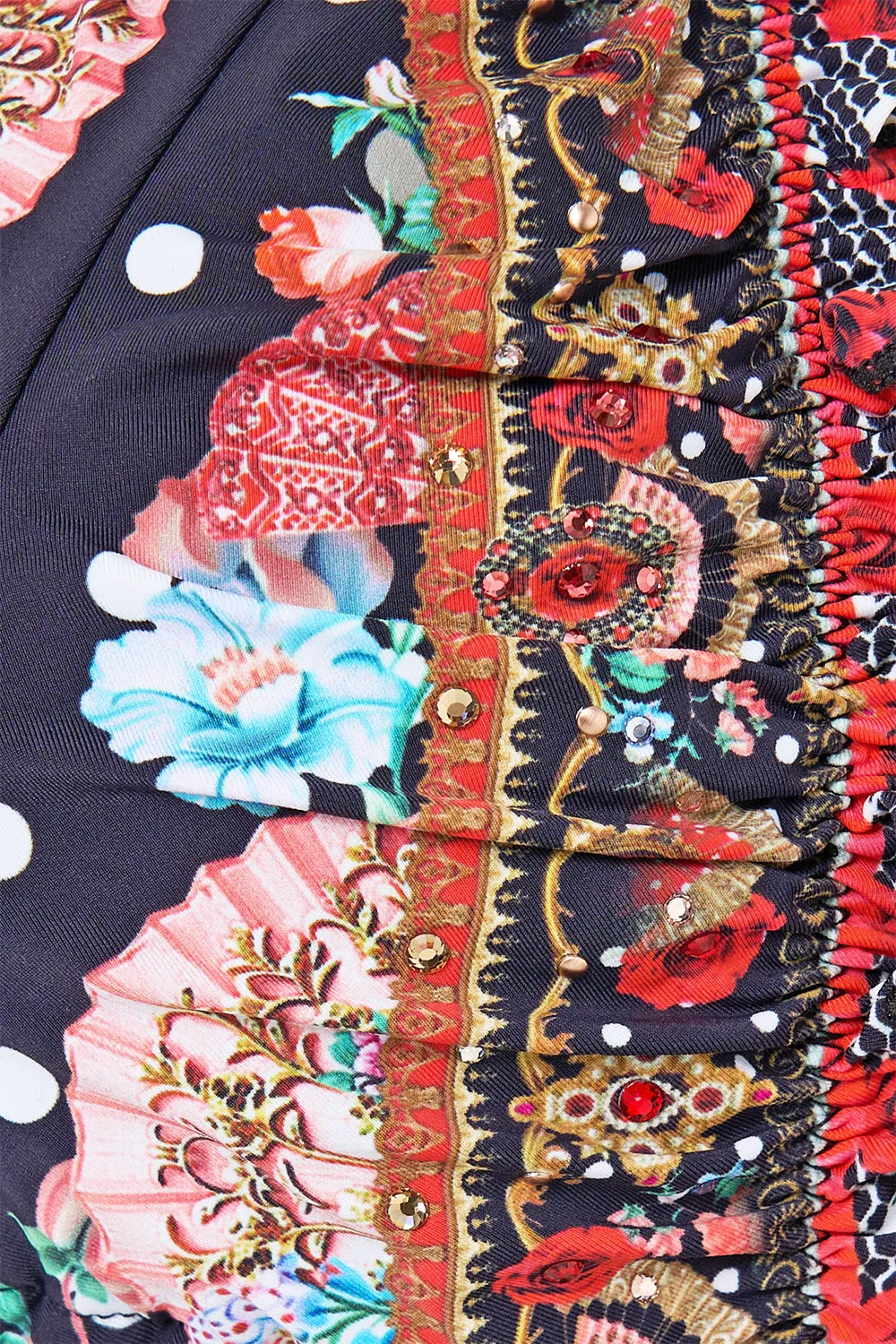 TRI BIKINI TOP W RUCHED EDGES DAUGHTERS OF DUENDE sold by Camilla product image thumbnail 3