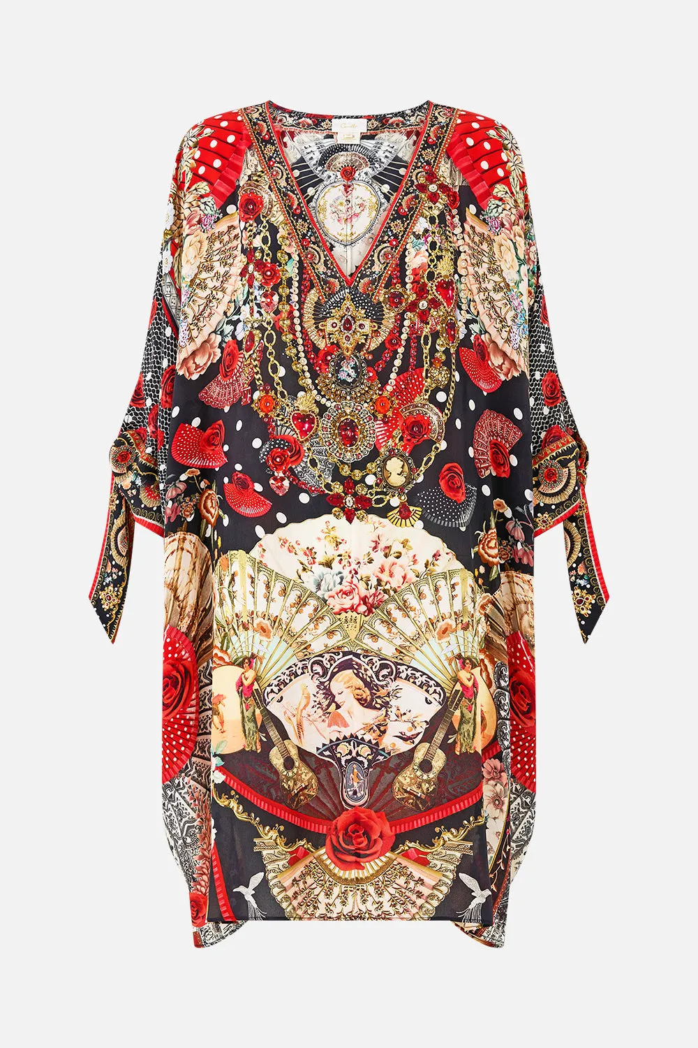 TIE SLEEVE SHORT V NECK KAFTAN DAUGHTERS OF DUENDE sold by Camilla product image thumbnail 3