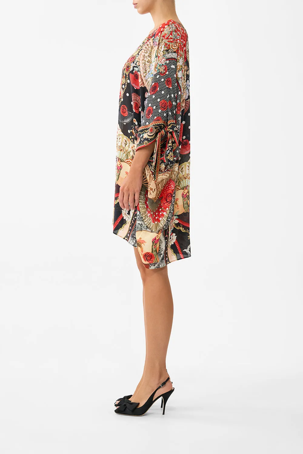 TIE SLEEVE SHORT V NECK KAFTAN DAUGHTERS OF DUENDE sold by Camilla product image thumbnail 4