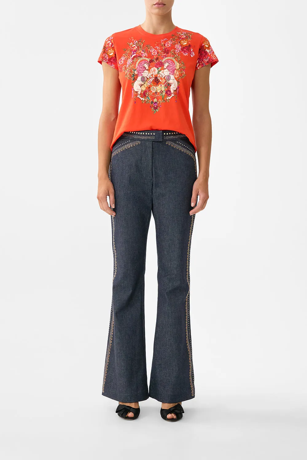 SLIM FIT ROUND NECK T-SHIRT OLÉ OLÉ sold by Camilla