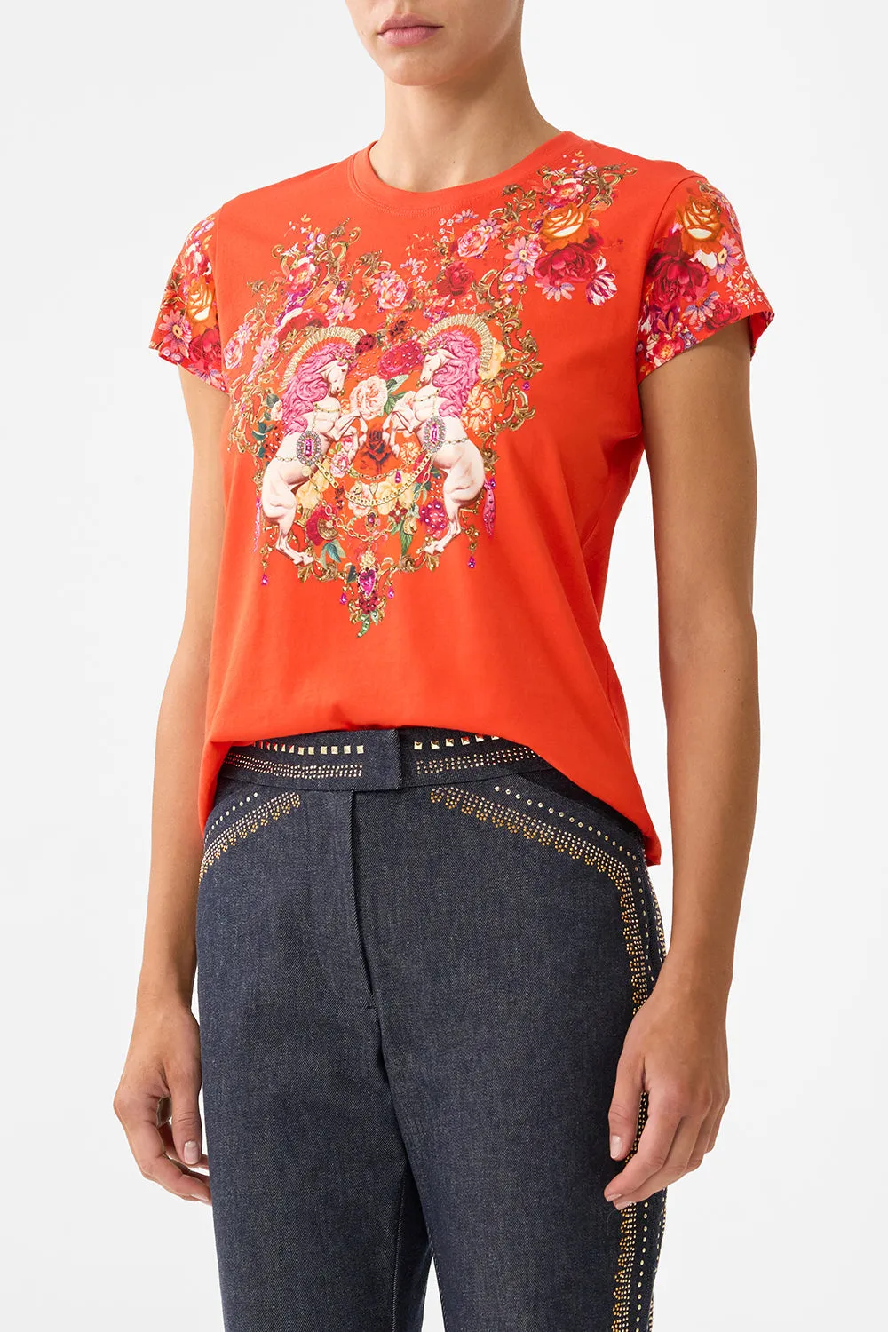 SLIM FIT ROUND NECK T-SHIRT OLÉ OLÉ sold by Camilla product image thumbnail 5