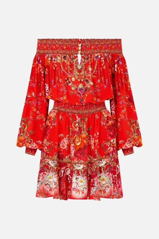 OFF SHOULDER SHORT DRESS OLÉ OLÉ sold by Camilla