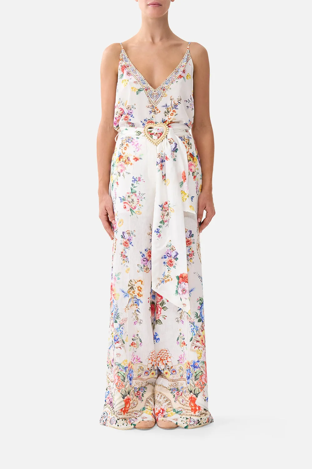 SCARF BELT WIDE LEG PANT I LEFT MY HEART IN GRANADA sold by Camilla