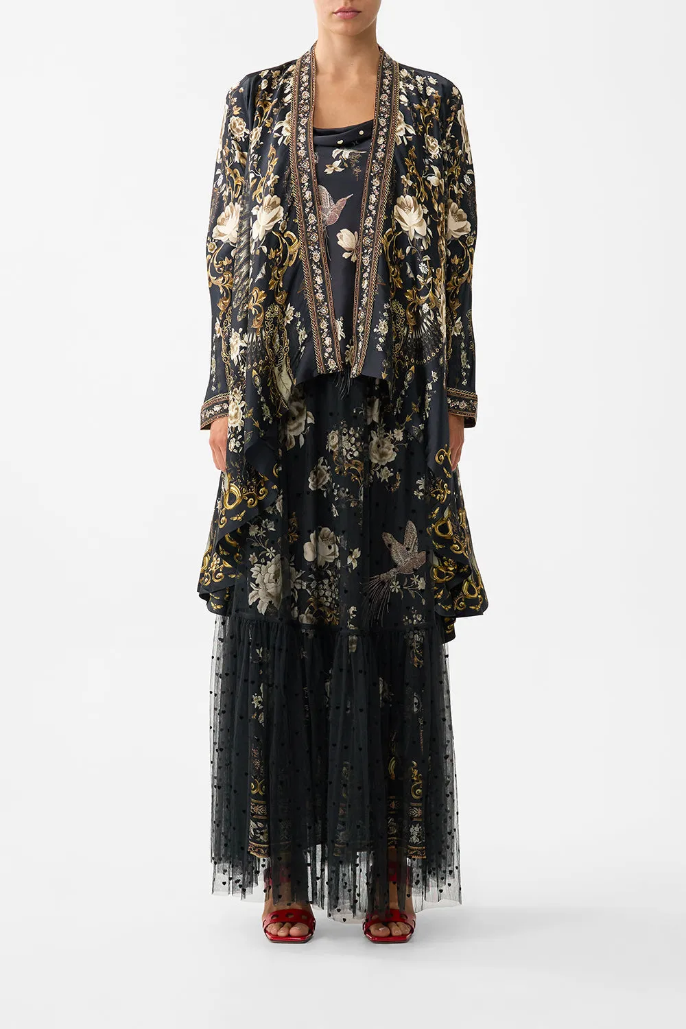 CROPPED SLEEVE LAYER WITH WAIST TIE FLAMENCO FOLKLORE sold by Camilla