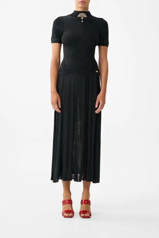 MOCK NECK KNIT TOP FLAMENCO FOLKLORE sold by Camilla