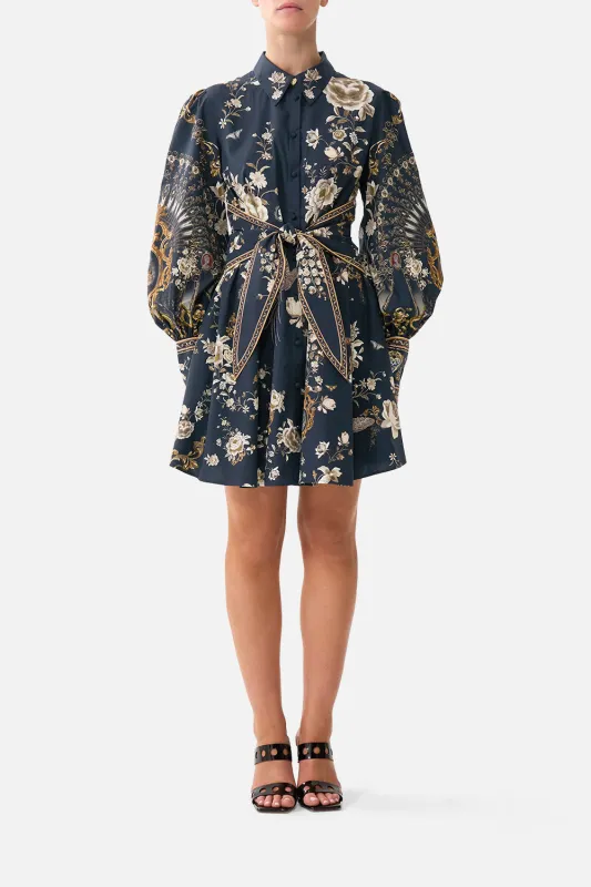 SHORT WAIST TIE SHIRT DRESS FLAMENCO FOLKLORE sold by Camilla