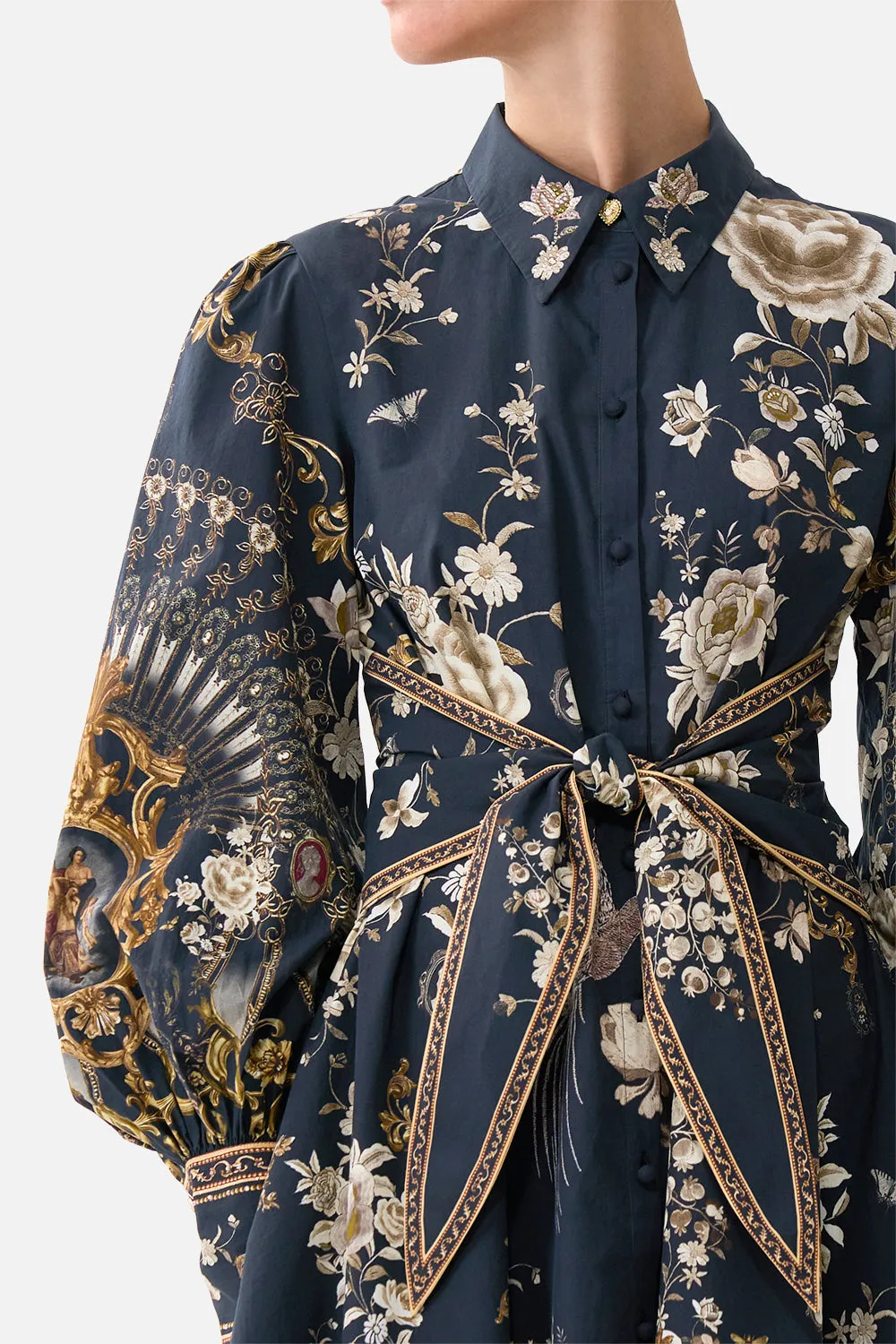 SHORT WAIST TIE SHIRT DRESS FLAMENCO FOLKLORE sold by Camilla product image thumbnail 5