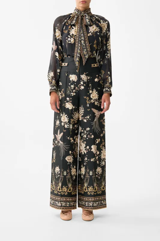 DETACHABLE PUSSY BOW RAGLAN BLOUSE FLAMENCO FOLKLORE sold by Camilla