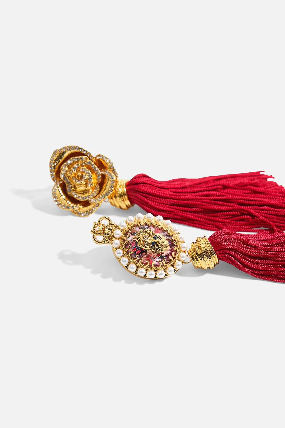 MY CAMEO ROMEO TASSEL EARRINGS GOLD sold by Camilla product image thumbnail 2