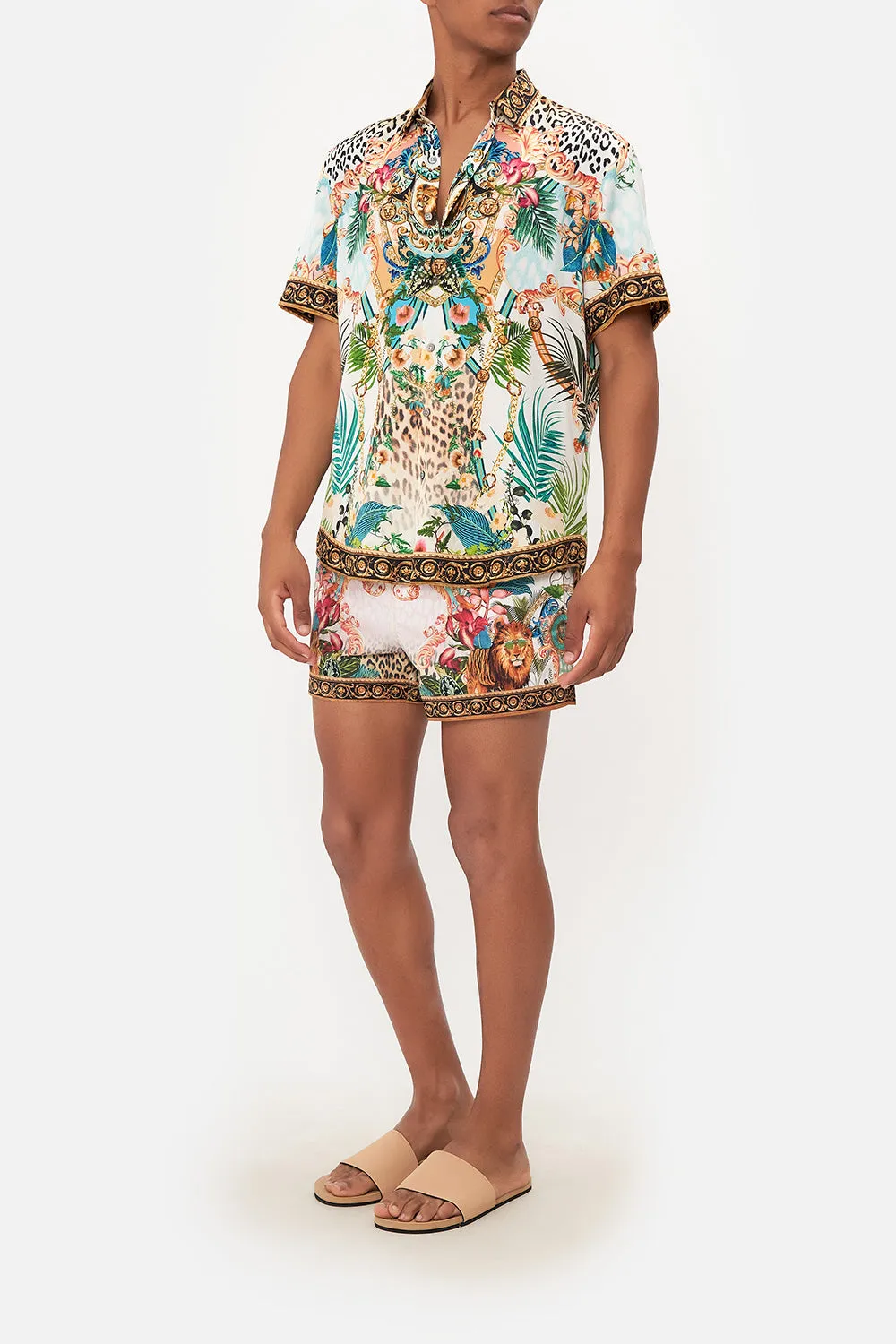 SHORT SLEEVE BUTTON THROUGH SHIRT ROYALTY LOYALTY sold by Camilla product image thumbnail 4