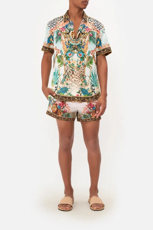 SHORT SLEEVE BUTTON THROUGH SHIRT ROYALTY LOYALTY sold by Camilla